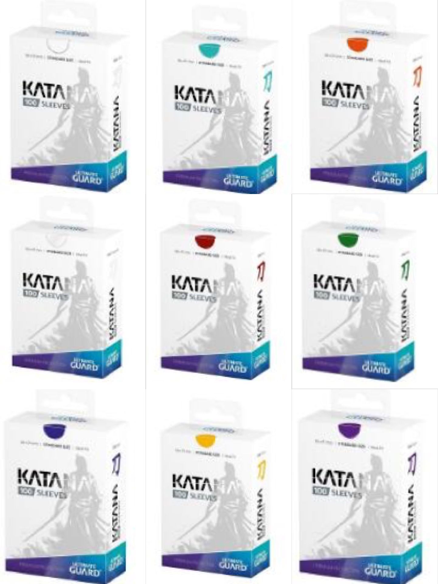 German UG Katana frosted card sleeve (Made in Japan) 100 multicolor optional