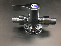 Full copper single water Ming fitted shower tap 4 40% double live external wire fixed base straight through valve switch