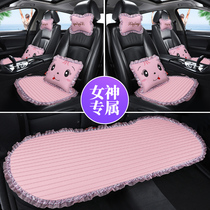 Winter new car seat cover goddess Breathable Linen Cushion All Season Versatile Single Sheet Fart Cushion Sat chair cotton cushion