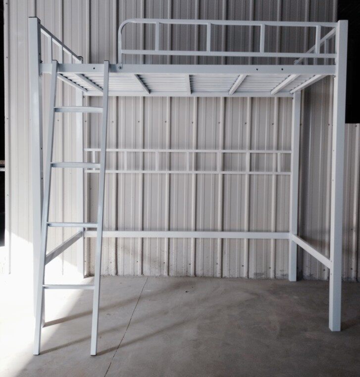 Customized net red bed IronichModern minimal elevated bed bed linen upper bed and empty provincial space detachable