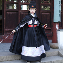 Boys Hanfu Childrens Chinese style costume Little boy Jinyi Wei four famous shops Flying fish costume stage performance costume spring