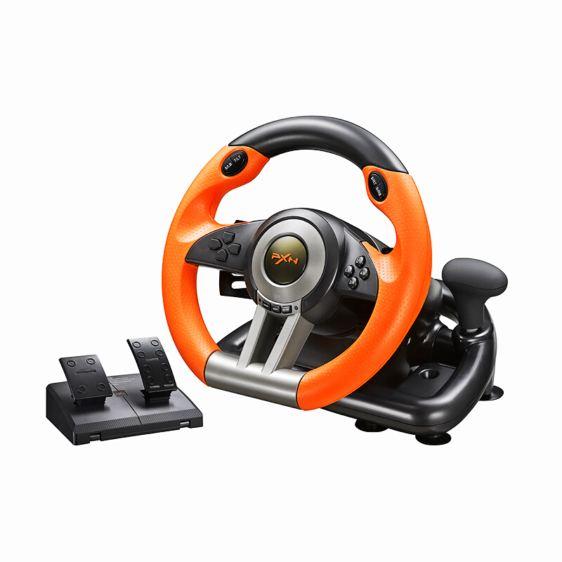 Lesshida Thunder PXN-V3IIO gaming steering wheel compatible with PC PS3 PS4 Xbox One Switch