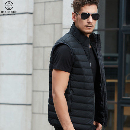 19 New Tianshi men and women outdoor sports fashion down jacket light and thin warm down vest vest