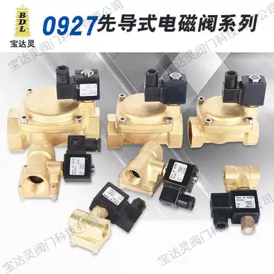 0927 series pilot diaphragm type normally closed air compressor solenoid valve high pressure water valve 1 6MPA solenoid valve