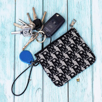 Collection of small money lipstick red canvas soft and thin style hand carrying lock spoon with zero wallet large capacity car key male and female key bag