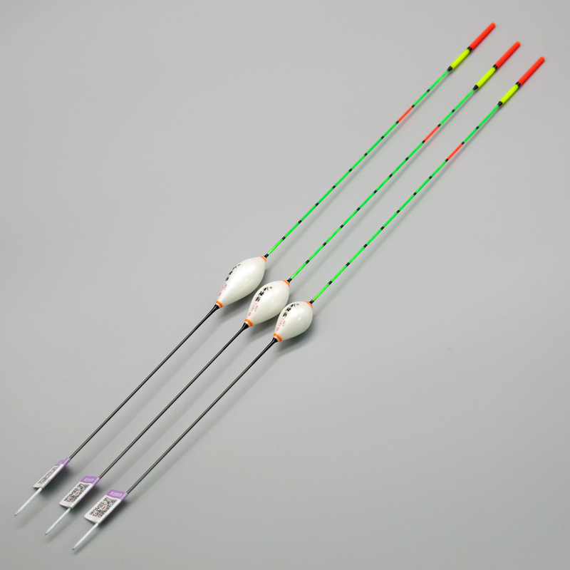 Global fishing R07 Light mouth Crucian carp drift shallow water drop-shaped fish drift bold tail eye-catching buoy Wild fishing nano float