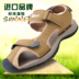 Dép nam 2018 mới Giày Việt Nam Giày nam triều mùa hè Dép nam mềm đế mềm baotou sandal giày puma nam Sandal