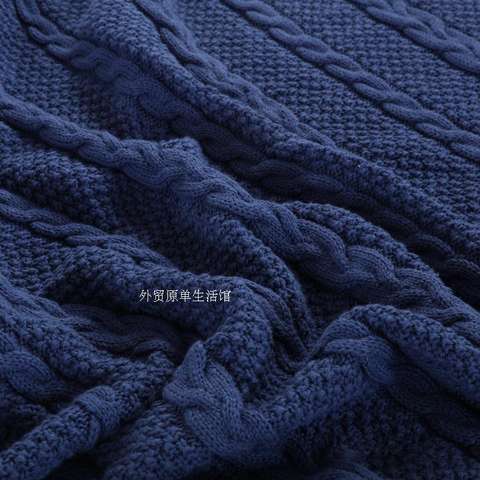 Mùa hè chăn bông mới Cotton đan sofa vải vải chăn Giường đơn chăn đơn giản - Ném / Chăn chăn lông cừu tự nhiên
