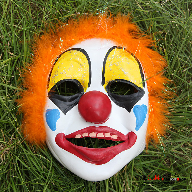 仮面舞踏会用ピエロマスク、パフォーマンス用品、小道具、面白くて風変わりなピエロマスクのコスチューム