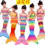 Áo tắm cho bé gái Nàng tiên cá Trang phục công chúa Hàn Quốc Bộ bikini Đồ bơi Cô gái Nàng tiên cá đồ bơi bé gái