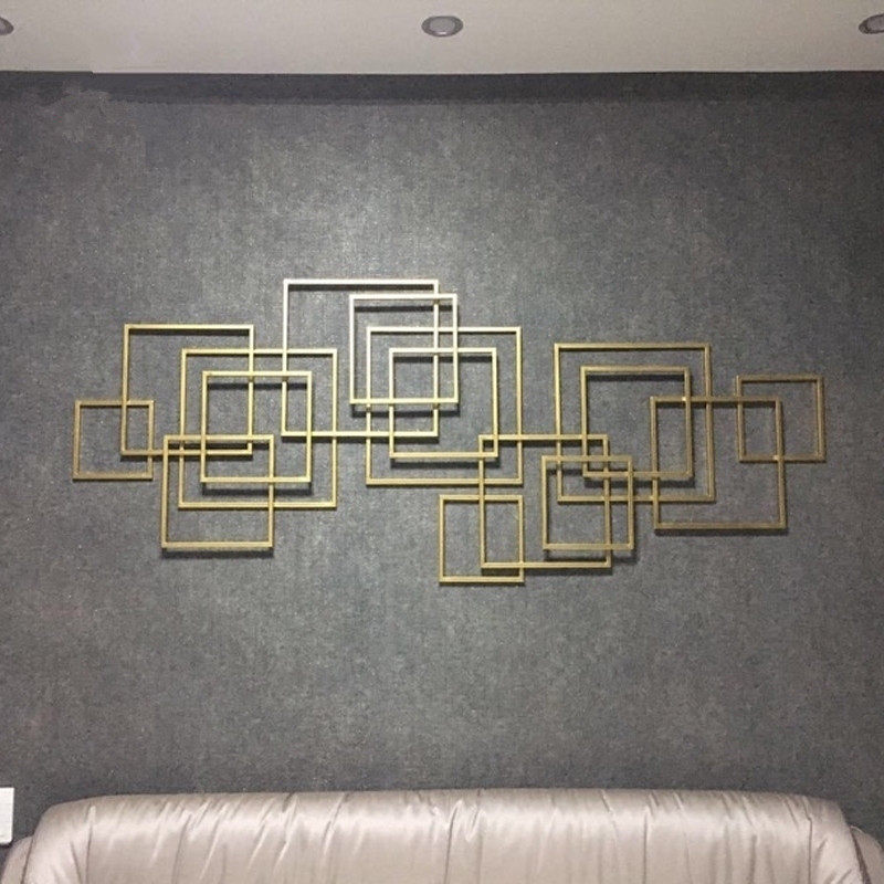 Wrought iron wall decoration three-dimensional wall wall decoration pendant Creative home living room European style entrance TV background wall decoration