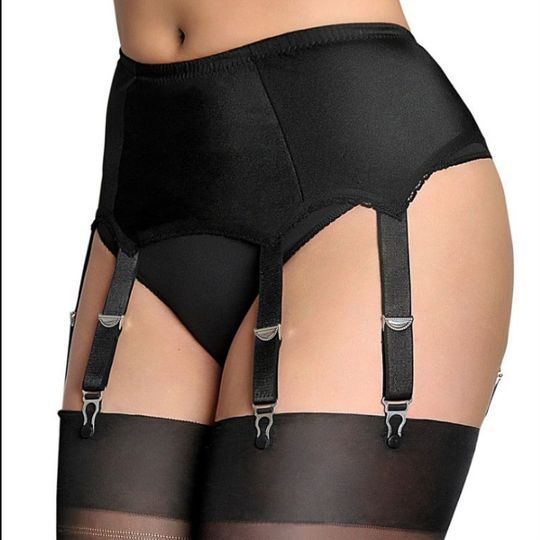 Anti-slip European and American style underwear suspenders and stockings