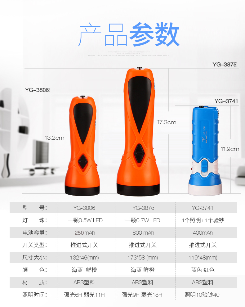 Yage LED home đèn pin sạc chói ngoài trời cắm trại đêm xách tay chiếu sáng pocket đèn pin nhỏ đèn pin klarus