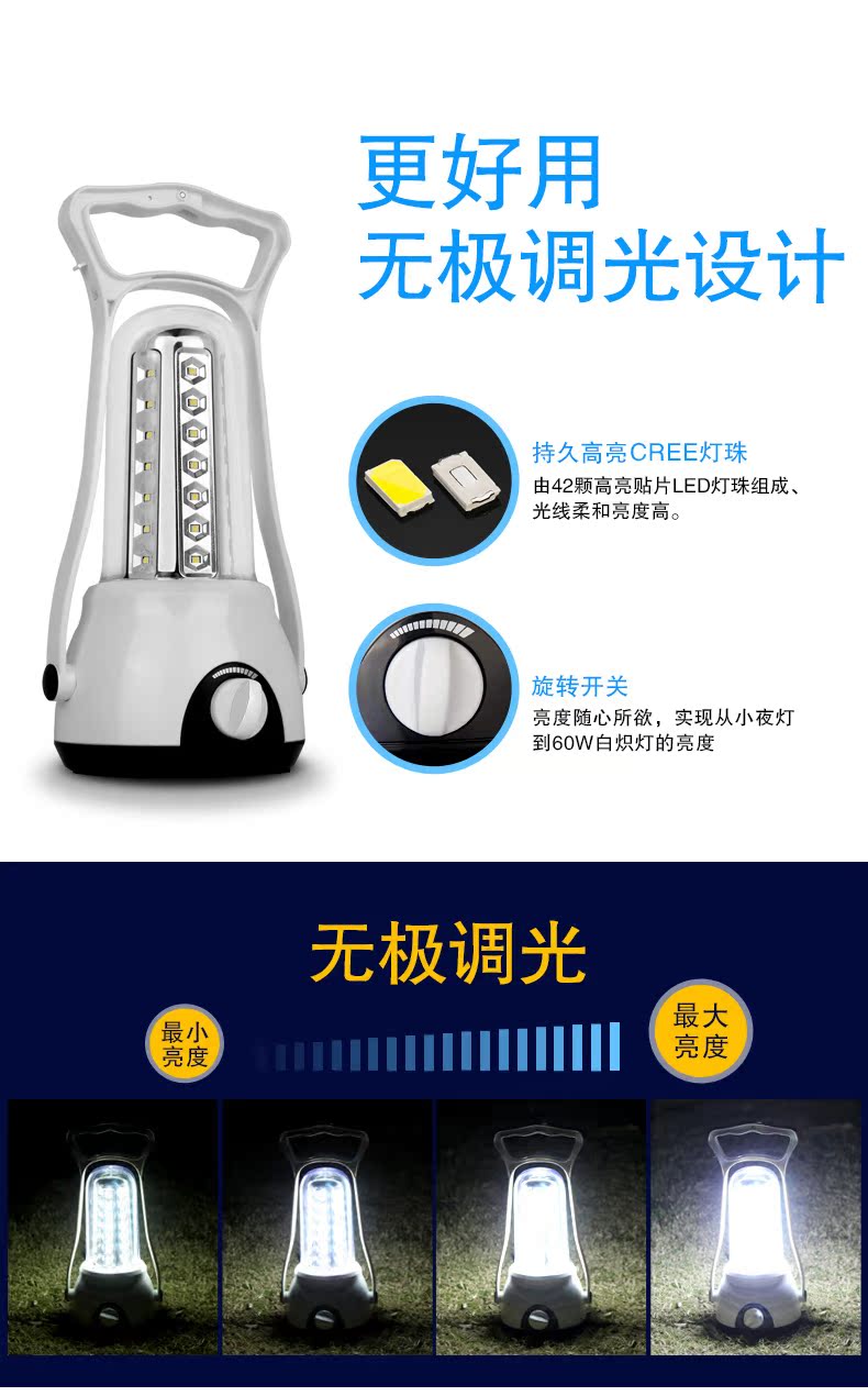 Yage sạc lều đèn khu cắm trại đèn dẫn chiếu sáng đèn khẩn cấp cắm trại ngoài trời bên mặt dây chuyền ngựa đèn đèn pin sạc maika