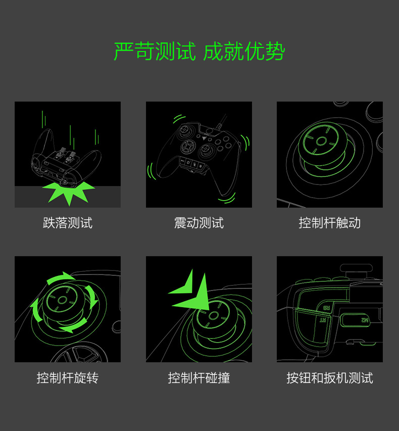 Razer / Razer ph ma sói cạnh tranh phiên bản cuối cùng Xbox gamepad PC nút cơ phổ dụng - Người điều khiển trò chơi tay cầm ps3 chính hãng