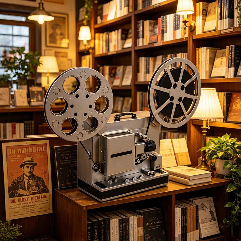 70S Retro Movie Projector Ornament, Vintage Large Antique Film Projector Model Prop, Old Object 70S Retro Movie Projector Ornament, Vintage Large Antique Film Projector Model Prop, Old Object