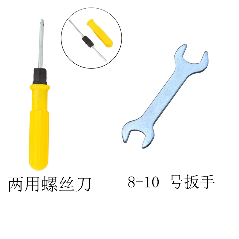 Shelf phillips screwdriver and # 8-10 wrench