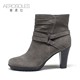 37-39 sheepskin reverse leather Aerosoles artic style slim boots women's high heel thick socks short boots