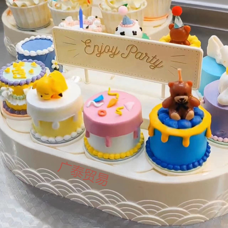 Turn around dessert table birthday cake rotary machine turntable sushi household small cake automatic turntable base