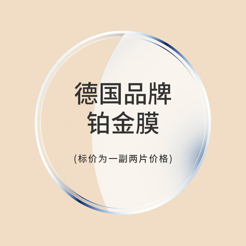 German brand diamond cube platinum film lens 1 56 1 67 anti-blue light myopia ultra-thin 1 74 lens 2 piece price