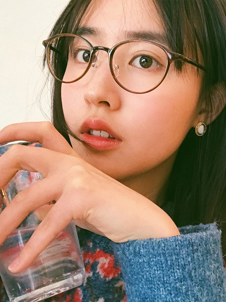 Retro glasses female myopia glasses small face eye frame frame round Korean version of ultra-light ultra-thin high myopia glasses for women