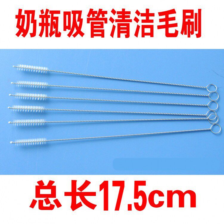 Straw Brush Insulation Cup Straws Cups Straw Brushed Milk Bottle Straw Brushed Clean Water Glass Straws 17 5cm