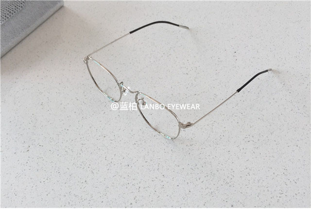 LANBO retro khung mỏng khuôn mặt nhỏ không đều kính ulzzang vuông kính rõ ràng cho thấy nam và nữ cận thị cùng một đoạn kính cận nam