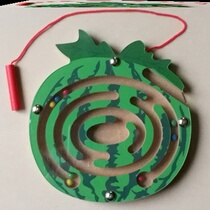 Magnetic Ball Control Pen Plane Thinking Beetle Walking With Wooden Patience Walking Labyrinth Toy Challenge Puzzle Baby Birthday