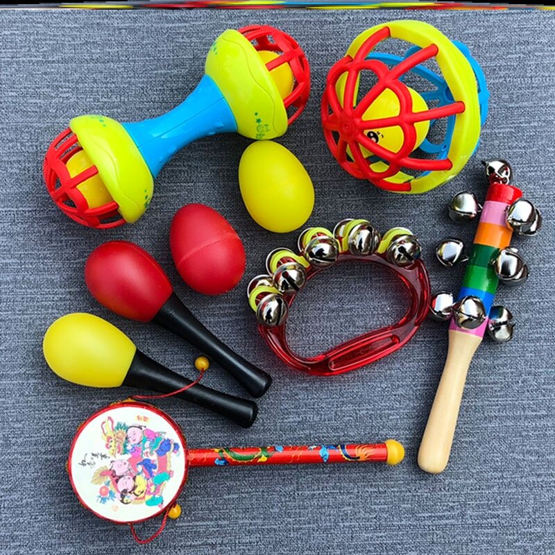 Attention puzzle dedicated to hand holding visual tracking training Toy to coax Divine Instrumental Hand-shaking Training Ball Gift