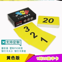 Chip Sheet Plastic Token Coin Sub Entertainment 1-100 Points Card Color Abrasion Resistant Thickened Scorecard Digital Card 