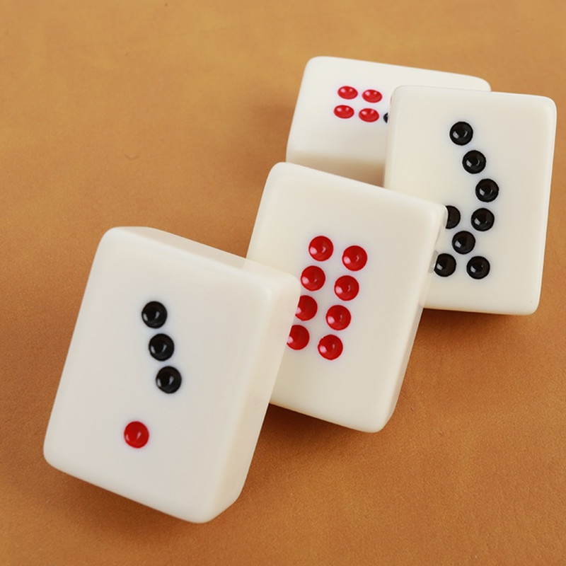 Ivory white porcelain tile Nine Acrylic Bone Sign nine 34 # Adult game Push Cards Nine-cheese Props To Send Colors