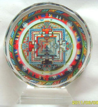 Time Wheel Diamond Altar City Crystal Sun Flower Pendulum with a diameter of 8CM