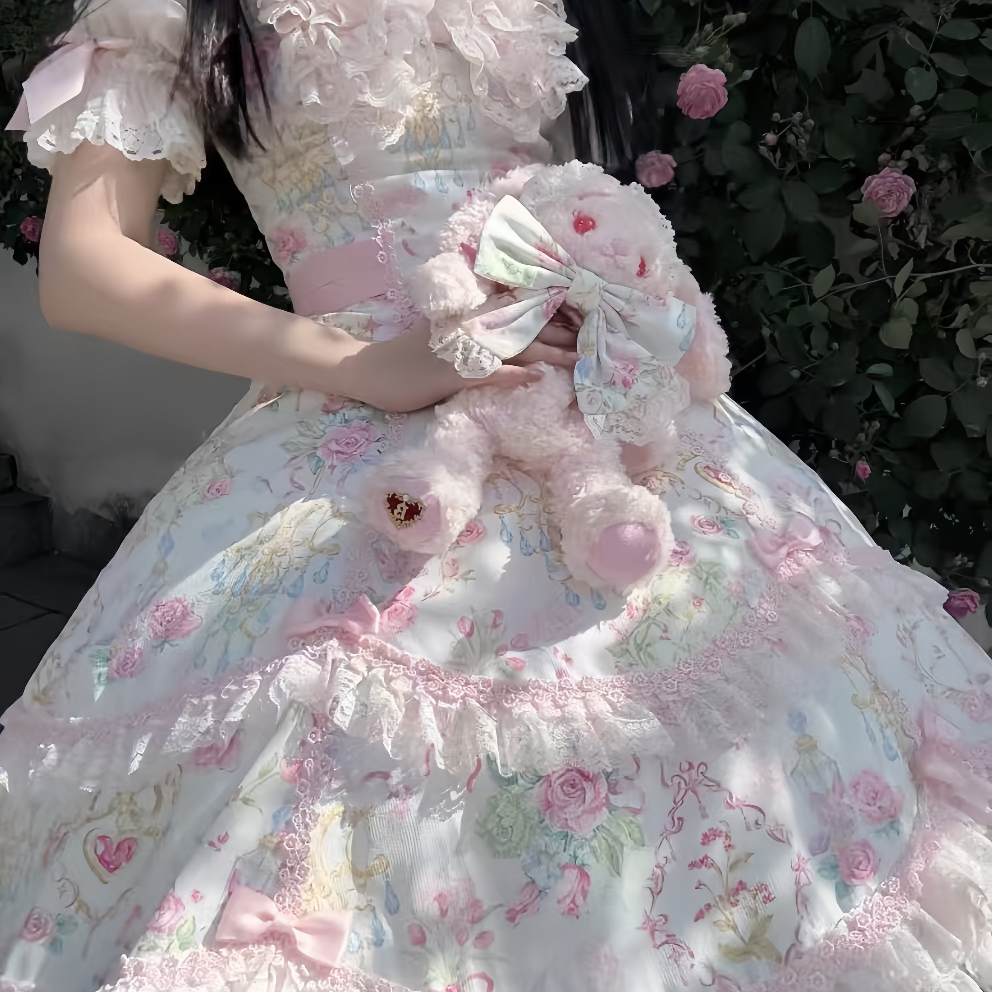 2025春新款古早感花墙Lolita洛丽塔吊带裙!甜妹必备!爆火出圈的仙女裙来啦!-lolita洛丽塔连衣裙-淘宝好物网