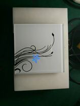 White orchid 86 type tempered glass touch switch 1 union single open capacitive screen 1 open double control touch switch Blue light