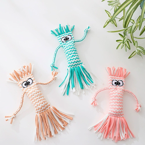 Плетеная игрушка, кукла, избавление от скуки, кот, издает звуки