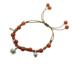 Chân vòng Bell Girl Retro Palace Chuông hoa mã não Nữ dệt Điều chỉnh chân nhẫn Chân đỏ Hạt sinh viên Phụ kiện gốc lắc chân nữ Vòng chân