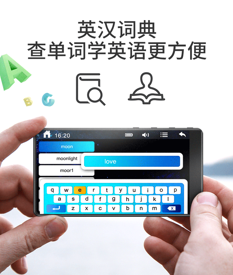 Hộp kho báu ánh trăng A7 HD video MP3 máy nghe nhạc sinh viên từ điển MP5 máy nghe nhạc bên ngoài Walkman đọc màn hình cảm ứng - Máy nghe nhạc mp3 máy nghe đĩa cd cầm tay