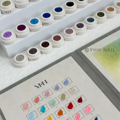 YHH YINGHE Pigment Glue 40 Цвет U01-40 Бесплатная стирка текстура масла краска Клей Эффект 2G банка бронированного польского клея