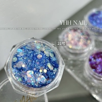 Блестки для ногтей, 21 оттенок
