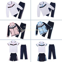  Tongan Vocational Technical School School Uniform Xiamen Middle School Students Men And Womens Summer And Autumn Winter Sports Clothes Short Sleeve Long Pants 