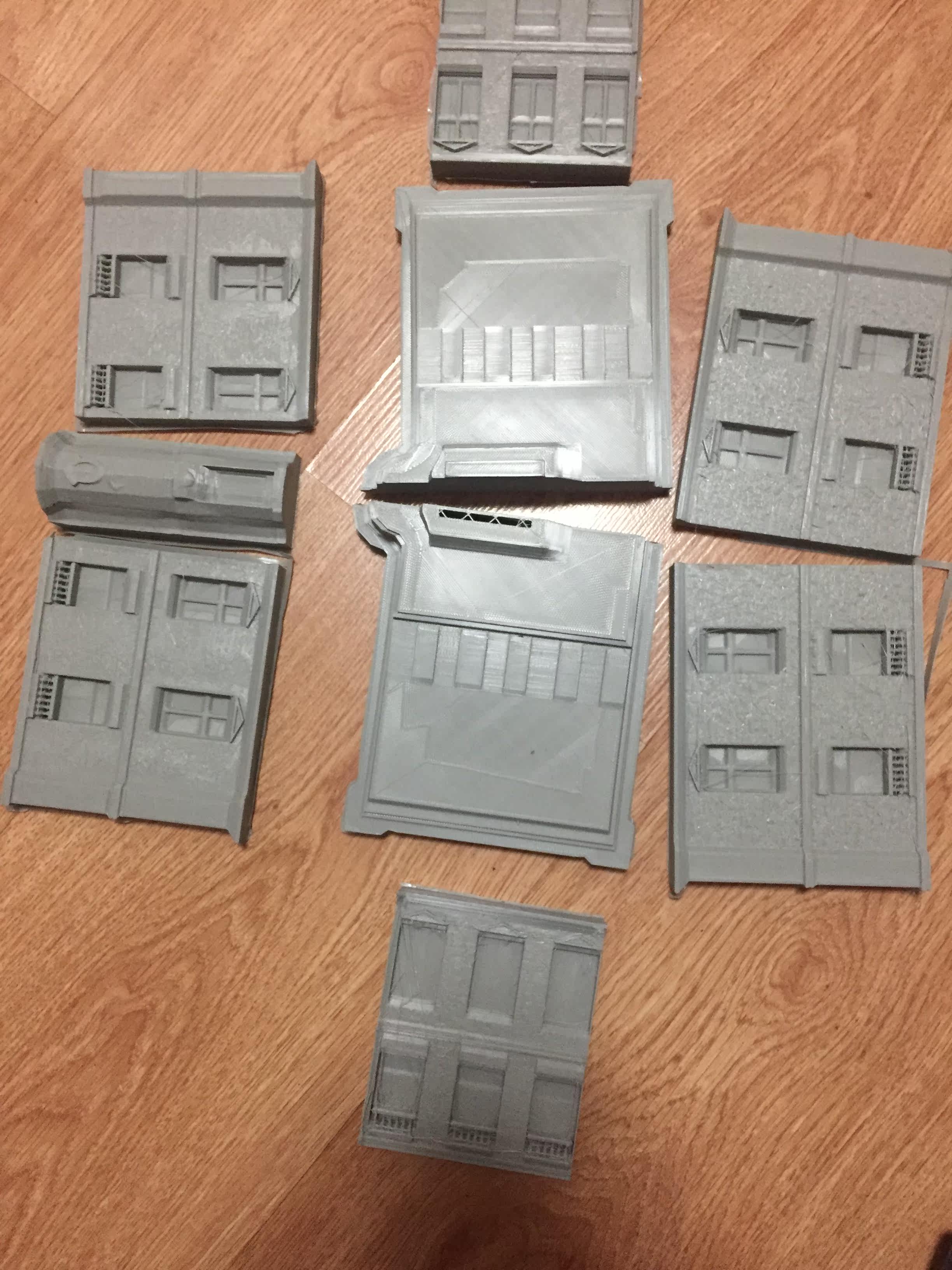 1 72 European City Building 3D printed pieces