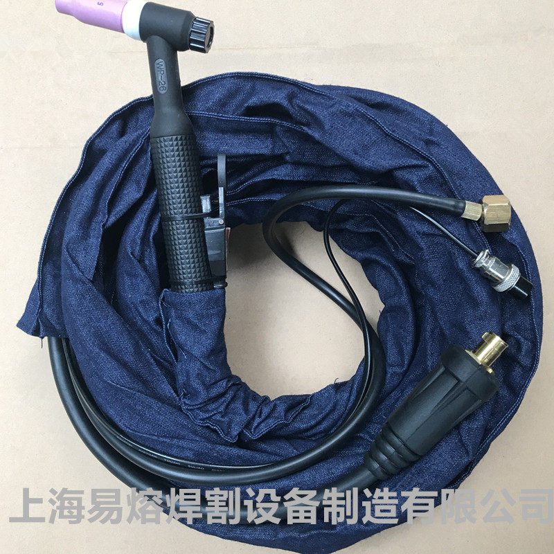 Manufacturer direct sales standard cable wp-26SR-26 temperature resistant silicone rubber argon arc welding gun resistant and durable argon arc welding gun