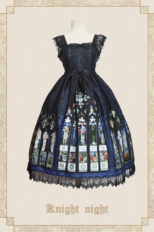 ++The Saint Priest++【Colorful Window·Saint】Original Lolita First Edition Bamboo Fabric ++The Saint Priest++【Colorful Window·Saint】Original Lolita First Edition Bamboo Fabric