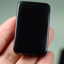 Xinjiang Hotan jade ink jade poly black Wushi brand pendant pendant in the year of birth simple and elegant high quality illuminated and opaque