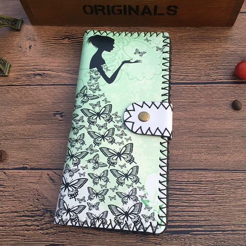 Этнический длинный бумажник из провинции Юньнань, кошелек, картхолдер, этнический стиль, городской стиль, китайский стиль, подарок на день рождения