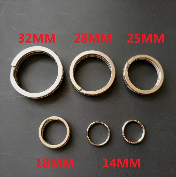 Outdoor ultralight key ring high-strength key buckle titanium key ring pure titanium alloy size all without magnetic skin