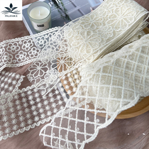 New products Korean embroidered lace lace lace with bouquet satin with diy handmade material flowers packing butterfly knot webbing