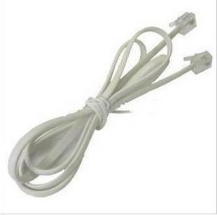 Pure copper two core telephone line 2 core telephone connection with crystal head customized 1 m - 80 m