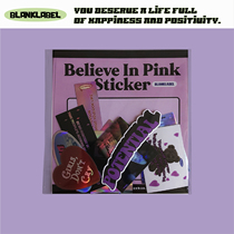 BlankLabel retro PINK girl sticker bag mobile phone computer luggage decoration sticker