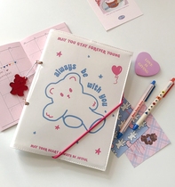 BlankLabel Puppy hand account book girl heart patent leather hand book book Handbook luxury set notebook